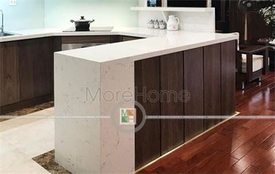 Thi công tủ bếp gỗ chung cư imperia garden hiện đại