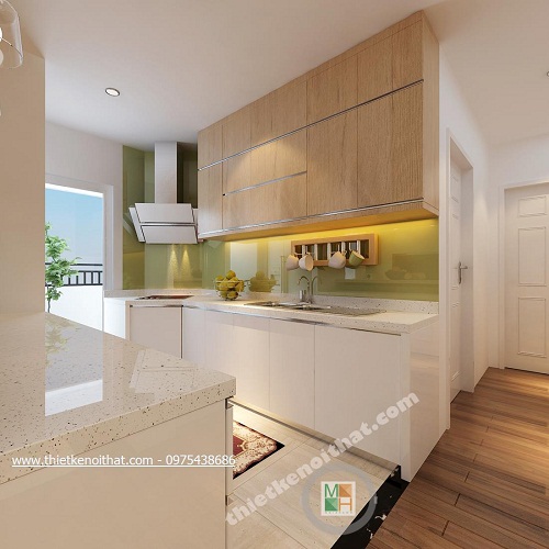 Tủ bếp Laminate đẹp giá rẻ